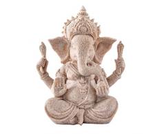 Kitchnexus Ganesha Buddha Statue Sandstein Skulptur Elefant Statue Buddha Figur