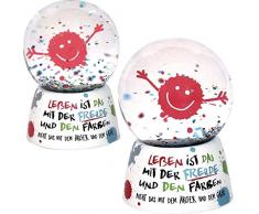 Sheepworld - 45362 - Schneekugel, Schüttelkugel, Traumkugel, Freude, Polyresin, 8cm x 4,5cm