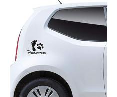 kleb-Drauf® | 1 Dreamteam | Schwarz - matt | Autoaufkleber Autosticker Decal Aufkleber Sticker | Auto Car Motorrad Fahrrad Roller Bike | Deko Tuning Stickerbomb Styling Wrapping