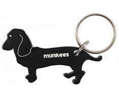 munkees Schlüsselanhänger Dackel-Anhänger Hunde-Figur Flaschenöffner, Schwarz, 34528
