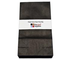 Thepaperbagstore 15 Schwarz Papier Partytüten - wählen Sie Ihre Farbe und Menge