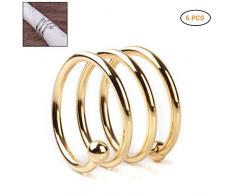 Jourbon Stoffserviettenring 6er Edel versilbert Serviettenring Tisch Küche Serviettenhalter Hochzeitsbankett Dinner Decor