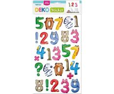 Trötsch Dekosticker Zahlen Tiere: VE: 6
