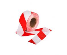 500m Absperrband rot Weiss beidseitig 75mm im Karton