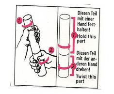 2 x Rosen Regen 40 cm mit weißen Rosenblättern Konfetti Kanone Shooter Hochzeit Konfettibome Partypopper