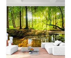 Fototapete Wald 352 x 250 cm Vlies Wand Tapete Wohnzimmer Schlafzimmer Büro Flur Dekoration Wandbilder XXL Moderne Wanddeko - 100% MADE IN GERMANY - Runa Tapeten 9141011a