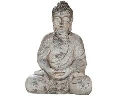 dekojohnson Thai Buddha Deko-Figur-Garten Gartenskulptur Statue Japanische-Gartendeko Gartenfigur Buddhistische Figur Wohnaccessoire Innen Außen 41 cm