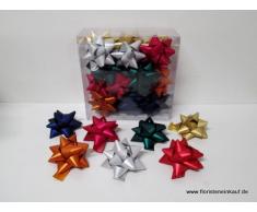 Geschenkschleife,Fertigschleife, Polyband, 20 Stück, D=11cm, Farbmix
