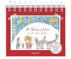 An Wainachten sind wir frho: 24 Weihnachtskarten mit Kindersprüchen