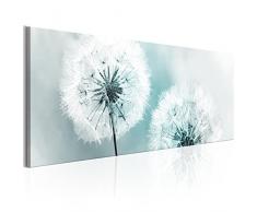 murando - Bilder Pusteblume 135x45 cm Vlies Leinwandbild 1 TLG Kunstdruck modern Wandbilder XXL Wanddekoration Design Wand Bild - Blumen Natur grau blau Pusteblumen b-B-0223-b-d