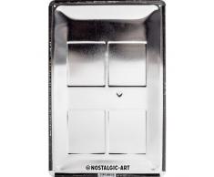 Nostalgic-Art 22271, PfotenSchild-Hunde-Haushalt Regeln, Blechschild 20x30 cm, Metall, Bunt, 20 x 30 x 0.2 cm