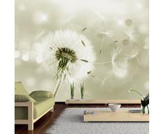 murando - Fototapete Pusteblumen 250x175 cm - Vlies Tapete - Moderne Wanddeko - Design Tapete - Wandtapete - Wand Dekoration - Pusteblume Blumen Natur bokeh Blitz grün b-C-0072-a-d