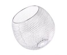 Baoblaze Eisen Lampenschirm für Tischlampe, Hänge- und Pendelleuchte, Kugel/Vase Form - Silber # 1