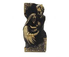 JERPOZ Weihnachtskrippe Heilige Katholische Heilige Familie Von Jesus Christus Als DREI Legierung Retro-Ornamente Hochzeit Geschenk Ornamente Betsaal Tische