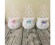 Blume Hängende Töpfe Indoor Wand-Blumenhalter Pflanzenablagekorb Blumenbehälter für Arrangements Home Cafe Outdoor Decor 3pcs