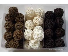 Rattankugeln 3cm, 72 Stück, Kaffeesortiment