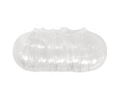 Rayher 39466800 Plastik-Kugeln, teilbar, 7 cm ø, Set 6 Stück, Kunststoff-Kugeln zum befüllen, transparent, Acrylkugeln mit Aufhänge-Ãse, Dekokugeln durchsichtig, Weihnachtskugeln zweiteilig
