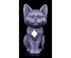Grinsende Katzen Figur - Count Kitty | Deko Statue Vampir-Katze
