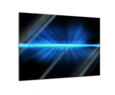 Bilderdepot24 Glasbild Abstrakte Kunst XXX 80x60 cm - Deko Glas - brilliante Farben, inkl. Aufhängung