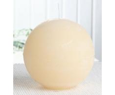 Rustik-Kugelkerze, 10 cm Ø, creme