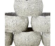 Handgemachte Indische Silber Perlen Serviettenringe - Set 12 Ringe