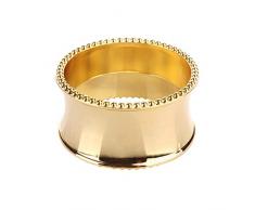 Persiverney Gold Silver Color Stoffserviettenring für Servietten
