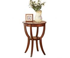 LVZAIXI Pflanzenblume Ausstellungsstand Runde Blumenvase Vase Bonsai Blumenständer Chinesische Klassische Massivholz Pflanzenregal