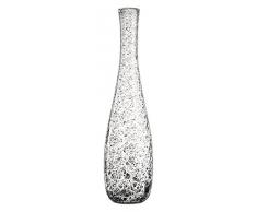 Leonardo Vase Giardino, handgefertigte Deko-Vase passend zum Landhausstil, Blumen-Vase in grauem Farbton, 40-cm, 034910