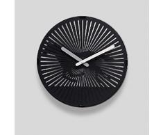 WANGZHEN Leise runde Wanduhr, erfolgreiche kreative rotierende Smart-Wanduhr, automatisches Phantom-Wohn- und Schlafzimmer-Dekopferd zur Erfolgsglocke Stunde