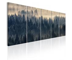 murando - Bilder Wald Landschaft 200x80 cm Vlies Leinwandbild 5 TLG Kunstdruck modern Wandbilder XXL Wanddekoration Design Wand Bild - Natur c-B-0292-b-m