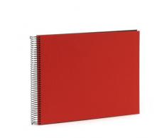 Goldbuch Spiralalbum, Bella Vista, 35 x 30 cm, 40 weiße Seiten, Leinen, Rot, 25373