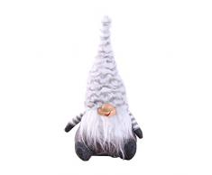 BESTOYARD Zwerge Wichtel Figuren Winter Weihnachten Wichtel Dekorationen (Stripe Pattern)