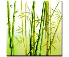 JVmoebel Gemälde Ölbild Bild Ölbilder Rahmen Bilder Handarbeit Japan Feng Shui G01637