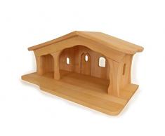 Holz-Weihnachtskrippe 2440 - Massivholz - Kinder-Spiel-Bauernhof - Krippenstall
