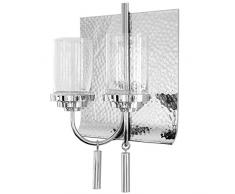 Fink - Kerzenleuchter, Wandkerzenleuchter - Talon - Metall und Glas - incl. Glaszylinder