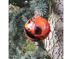Glaskugel zum Hängen Lava D 12 cm Dekokugel Hängekugel Glas-Objekt