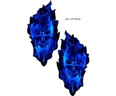 Aufkleber 2D 400092 Ghost Blue - Deko-Sticker Auto Motorrad Handy Laptop uvm. Wasserfest