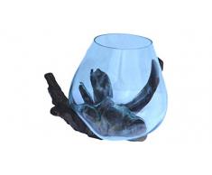 Wurzelholz Glas Vase XXL, Geschenk Deko Glas XXL, Einzigartige Gamal XXL, Wurzel Holz Liqva XXL, Teakholz Glas Vase XXL,Kaffeebaum Vase XXL, Blumenvase XXL, Design vase XXL