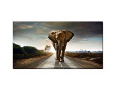 Ölgemälde Afrika Elefant Tier Landschaft Ölgemälde Auf Leinwand Pop Art Poster Und Print Abstrakte Kunst Wandbild Für Wohnzimmer Dekor-40cmx50cm