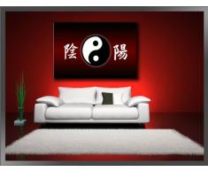 Bild auf Leinwand China 120 x 80 cm Modell-Nr. XXL 5042 Bilder fertig gerahmt auf echtem Holzrahmen riesig. Ausführung Kunstdruck als Wandbild auf Rahmen. Günstiger als Ölbild Gemälde Poster Plakat mit Bilderrahmen