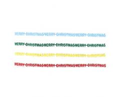 Amosfun Girlande mit AufschriftMerry Christmas, Stoff, Buchstaben-Girlande, Weihnachtsbaum-Girlande, Weihnachtsdekoration, Urlaub, Party-Zubehör (Gelb, Rot, Grün, Blau)