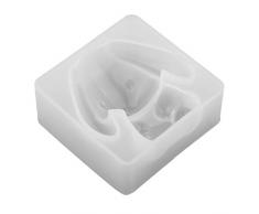 P Prettyia Herz/Hase/Wolfskopf/Löwe Silikonform zum Backform Tortenverziehrung Kuchenform Keksform Marzipan - Hase, 65 x 65 x 25 mm