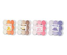 72 Teelichter 4x18 Stück Lavendel Rose Vanille Orange Duftkerzen Deko Kerzen Aroma Duft