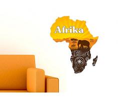 GRAZDesign Wandtattoo Elefant und Tiere - Wanddeko Afrika - Türtapete Afrikanische Zeichen / 36x30cm / 721712_30