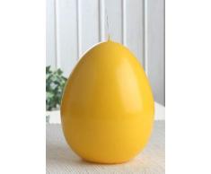 CandleCorner Eikerzen XL-Eikerze, Größe 4, ca. 14 x 10,5 cm, zitronengelb