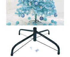 Weihnachtsbaumständer mit 4 Füßen aus Eisen, Metallhalterung, zusammenklappbar, Weihnachtsbaum, Metallständer, Weihnachtsdekoration, Basis-Zubehör, 30 cm / 40 cm / 60 cm, 30 cm
