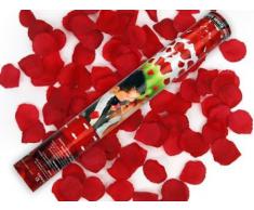 2 x Rosen Regen mit roten Rosenblättern Konfetti Kanone Shooter Hochzeit Konfettibome Partypopper
