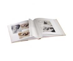 Hama Babyalbum Baby Feel, Fotoalbum mit 29 x 32 cm, 60 Seiten, 60 Blatt, 300 Fotos, sand