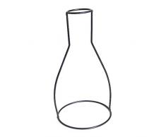 DK-tre Einfache nordischer Stil Drahtvase Kreativ Desktop Pflanzgefäß Set mit Glasbecher Vasen Eisen Metall Ständer für Wasserpflanzen Blumengestecke Dekoration Geschenk für Zuhause Hochzeit H01