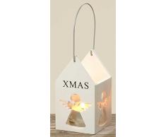 condecoro Windlicht X-Mas Teelichthalter Teelichthaus aus Holz, 3 Ausführungen, Ausführung:B